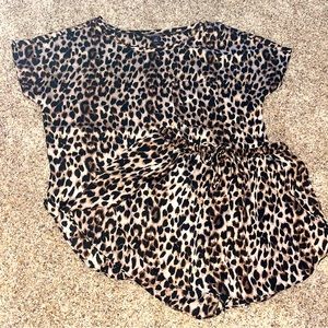 VS Cheetah print silk pajama set
